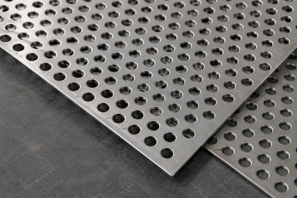 Chapas de aço inox perfuradas com furos redondos uniformes