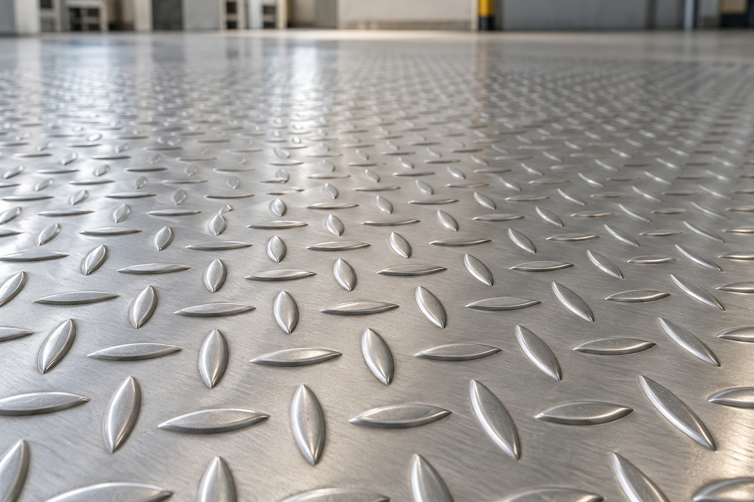 Chapa Xadrez de Aço Inox para Piso Industrial